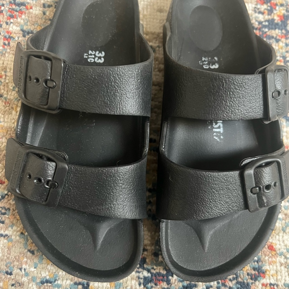 Birkenstock Black Double Strap Sandals - Picture 3 of 7